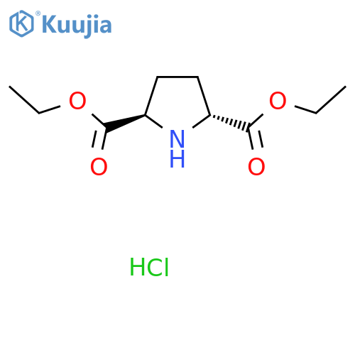 rac-2,5-Diethyl (2R,5R)-pyrrolidine-2,5-dicarboxylate hydrochloride structure