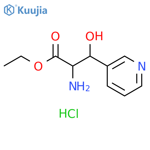 ethyl 2-amino-3-hydroxy-3-(pyridin-3-yl)propanoate dihydrochloride structure