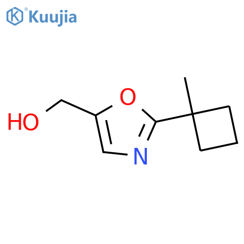 2-(1-methylcyclobutyl)-1,3-oxazol-5-ylmethanol structure