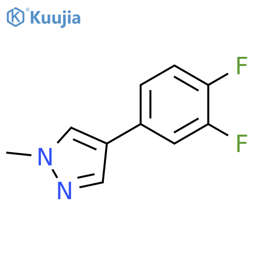 4-(3,4-Difluorophenyl)-1-methylpyrazole structure