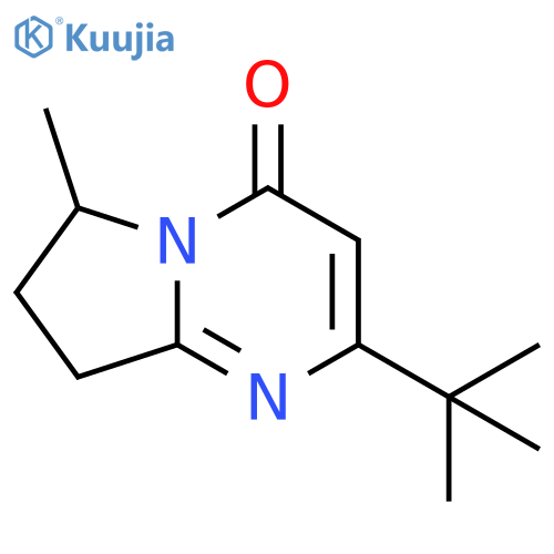 Pyrrolo[1,2-a]pyrimidin-4(6H)-one, 2-(1,1-dimethylethyl)-7,8-dihydro-6-methyl- structure