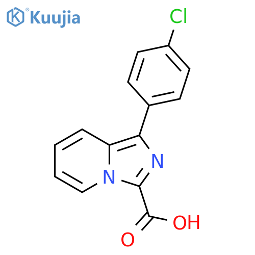 1-(4-chlorophenyl)imidazo1,5-apyridine-3-carboxylic acid structure