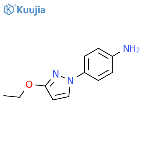 4-(3-ethoxy-1H-pyrazol-1-yl)aniline structure