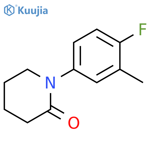 1-(4-fluoro-3-methylphenyl)piperidin-2-one structure