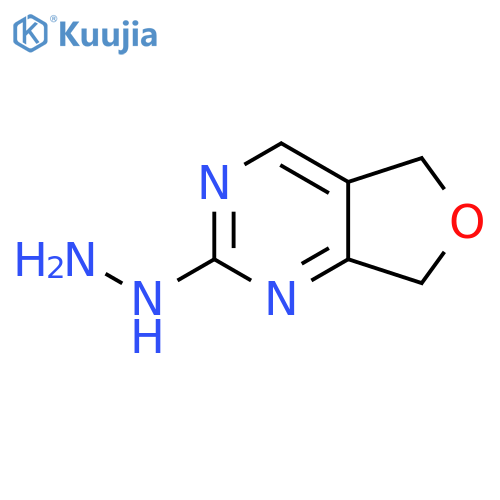 {5H,7H-furo3,4-dpyrimidin-2-yl}hydrazine structure
