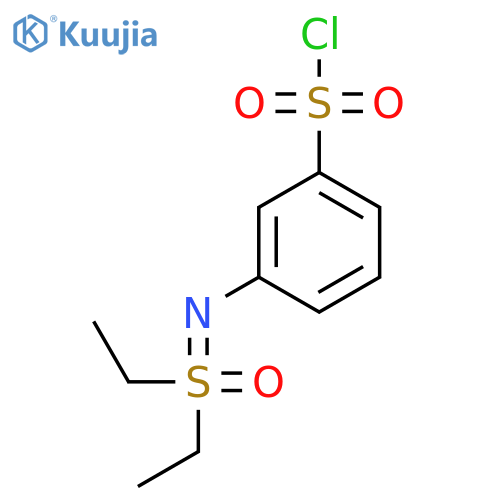 3-{diethyl(oxo)-lambda6-sulfanylideneamino}benzene-1-sulfonyl chloride structure