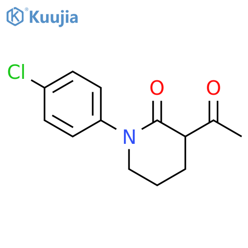 3-acetyl-1-(4-chlorophenyl)piperidin-2-one structure