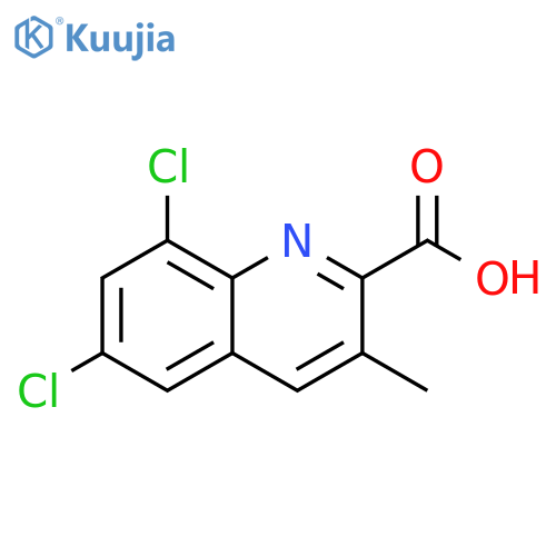 6,8-dichloro-3-methylquinoline-2-carboxylic acid structure