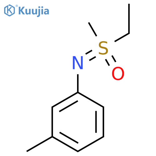 Benzenamine, N-(ethylmethyloxido-λ4-sulfanylidene)-3-methyl- structure