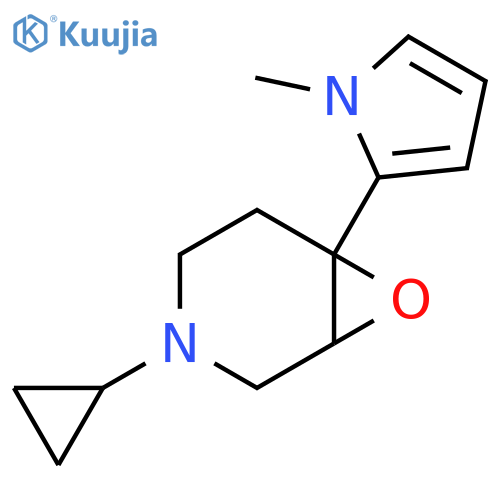 3-Cyclopropyl-6-(1-methylpyrrol-2-yl)-7-oxa-3-azabicyclo[4.1.0]heptane structure