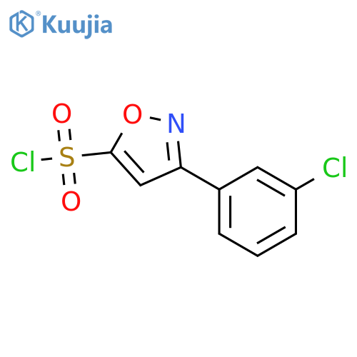 3-(3-chlorophenyl)-1,2-oxazole-5-sulfonyl chloride structure
