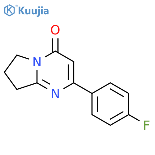 2-(4-fluorophenyl)-4H,6H,7H,8H-pyrrolo1,2-apyrimidin-4-one structure