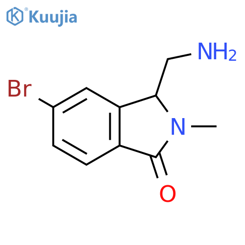 3-(Aminomethyl)-5-bromo-2-methyl-2,3-dihydro-1H-isoindol-1-one structure