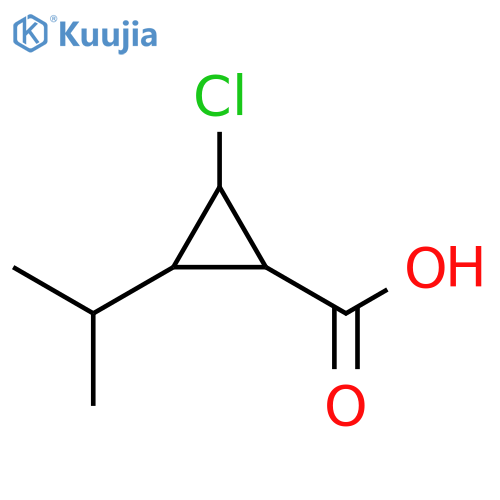 2-chloro-3-(propan-2-yl)cyclopropane-1-carboxylic acid structure