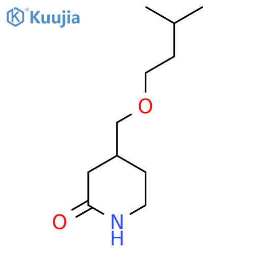 4-(3-methylbutoxy)methylpiperidin-2-one structure