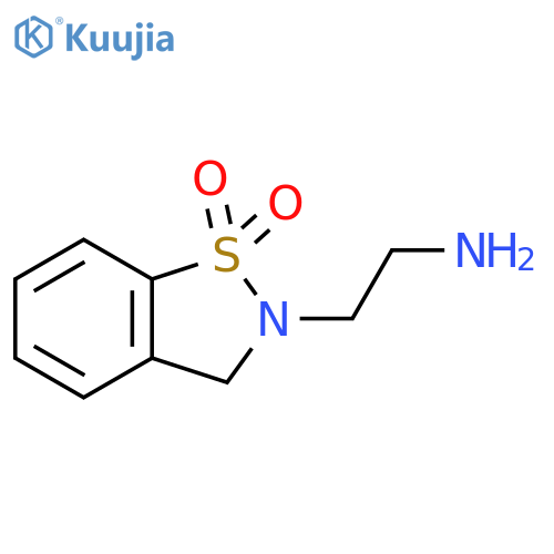 2-(2-aminoethyl)-2,3-dihydro-1lambda6,2-benzothiazole-1,1-dione structure