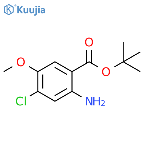 tert-butyl 2-amino-4-chloro-5-methoxybenzoate structure