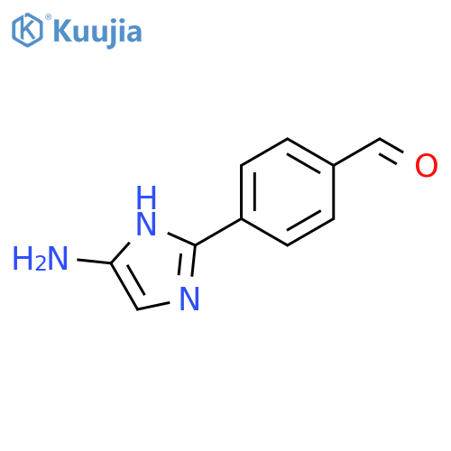4-(4-amino-1H-imidazol-2-yl)benzaldehyde structure