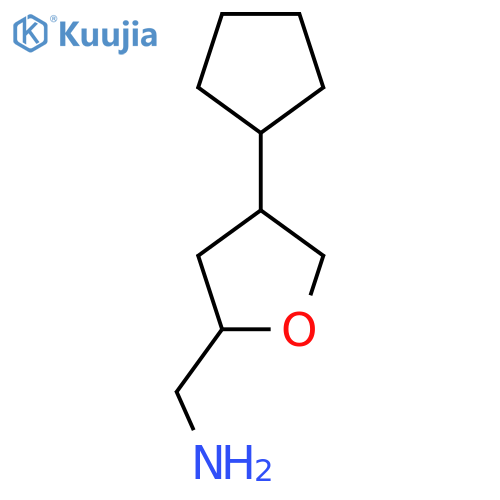 (4-cyclopentyloxolan-2-yl)methanamine structure