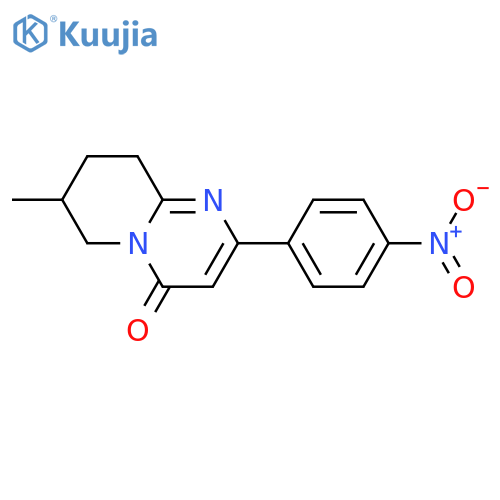 7-Methyl-2-(4-nitrophenyl)-6,7,8,9-tetrahydropyrido[1,2-a]pyrimidin-4-one structure