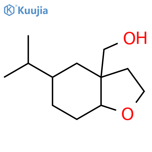 5-(propan-2-yl)-octahydro-1-benzofuran-3a-ylmethanol structure