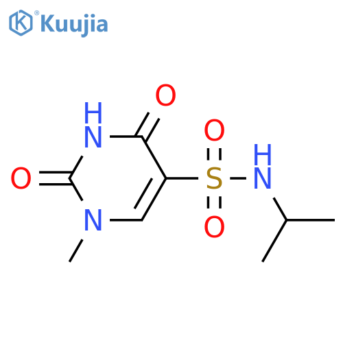 1-methyl-2,4-dioxo-N-(propan-2-yl)-1,2,3,4-tetrahydropyrimidine-5-sulfonamide structure