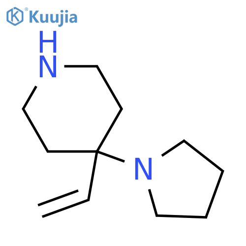 4-ethenyl-4-(pyrrolidin-1-yl)piperidine structure