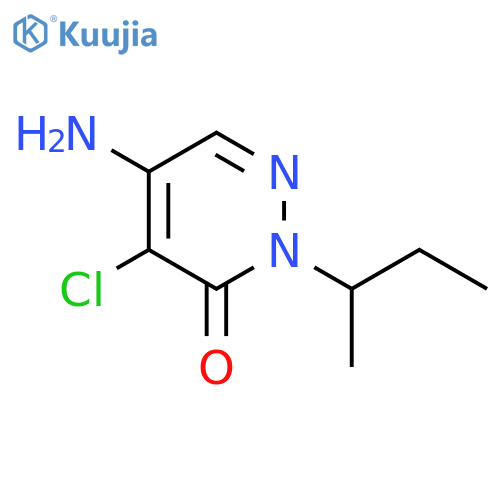 5-amino-2-(butan-2-yl)-4-chloro-2,3-dihydropyridazin-3-one structure