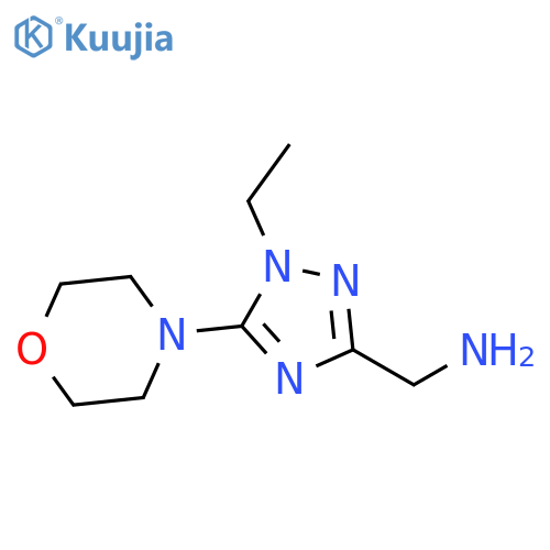 ethyl({3-(morpholin-4-yl)-1H-1,2,4-triazol-5-ylmethyl})amine structure