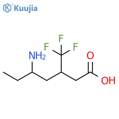 5-amino-3-(trifluoromethyl)heptanoic acid structure
