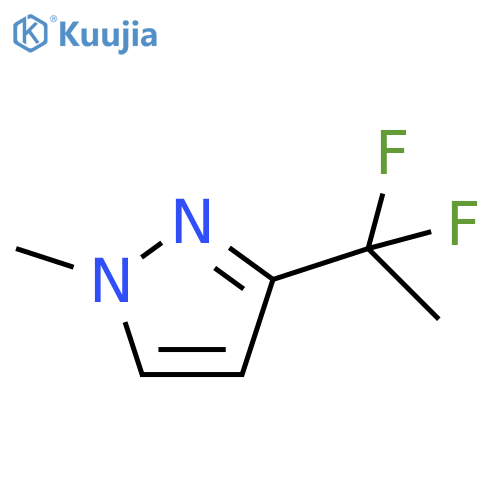 3-(1,1-difluoroethyl)-1-methyl-1H-pyrazole structure
