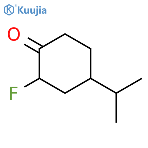 2-fluoro-4-(propan-2-yl)cyclohexan-1-one structure