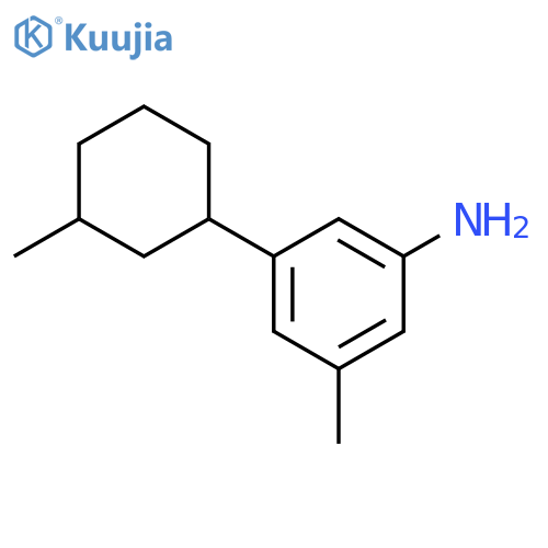 Benzenamine, 3-methyl-5-(3-methylcyclohexyl)- structure