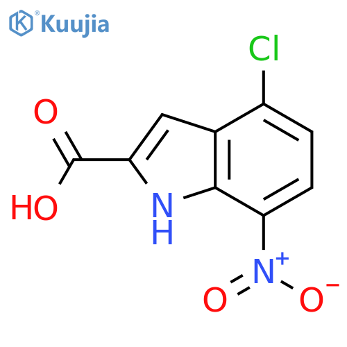 4-chloro-7-nitro-1H-indole-2-carboxylic acid structure