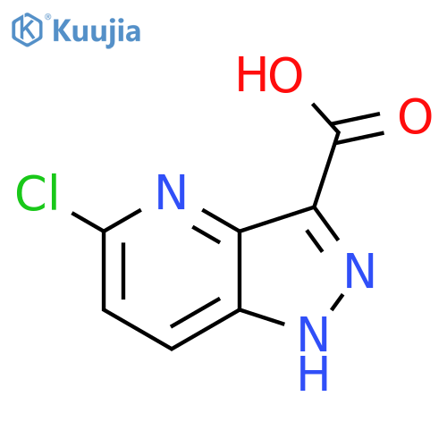 5-chloro-1H-pyrazolo[4,3-b]pyridine-3-carboxylic acid structure