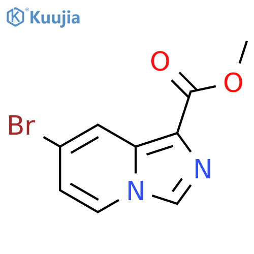 Imidazo[1,5-a]pyridine-1-carboxylic acid, 7-bromo-, methyl ester structure