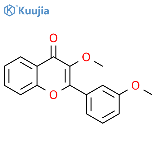 4H-1-Benzopyran-4-one, 3-methoxy-2-(3-methoxyphenyl)- structure