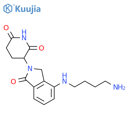 2,6-Piperidinedione, 3-[4-[(4-aminobutyl)amino]-1,3-dihydro-1-oxo-2H-isoindol-2-yl]- structure