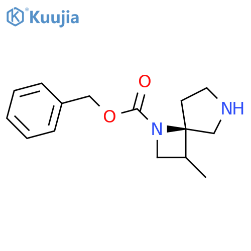 benzyl (3S,4R)-3-methyl-1,7-diazaspiro[3.4]octane-1-carboxylate structure