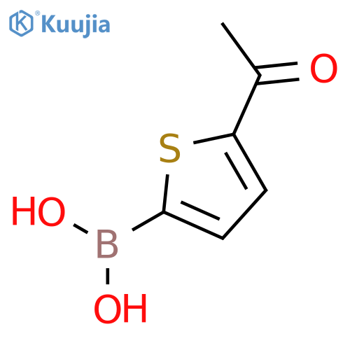 (5-acetylthiophen-2-yl)boronic acid structure