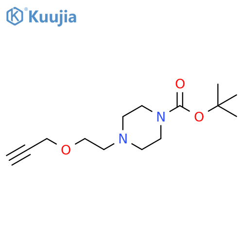 tert-Butyl 4-(2-(prop-2-yn-1-yloxy)ethyl)piperazine-1-carboxylate structure
