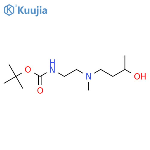 tert-butyl N-{2-[(3-hydroxybutyl)(methyl)amino]ethyl}carbamate structure