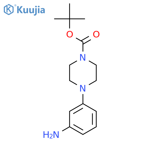 tert-Butyl 4-(3-aminophenyl)piperazine-1-carboxylate structure