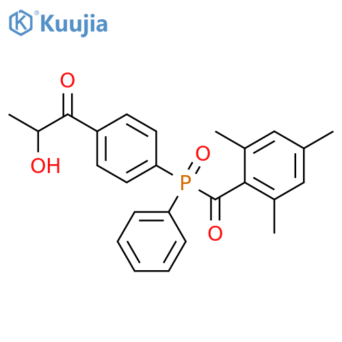 1-Propanone, 2-hydroxy-1-[4-[phenyl(2,4,6-trimethylbenzoyl)phosphinyl]phenyl]- structure