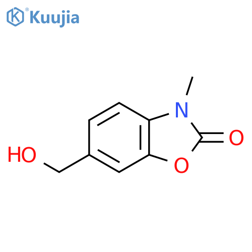 6-(hydroxymethyl)-3-methyl-2,3-dihydro-1,3-benzoxazol-2-one structure