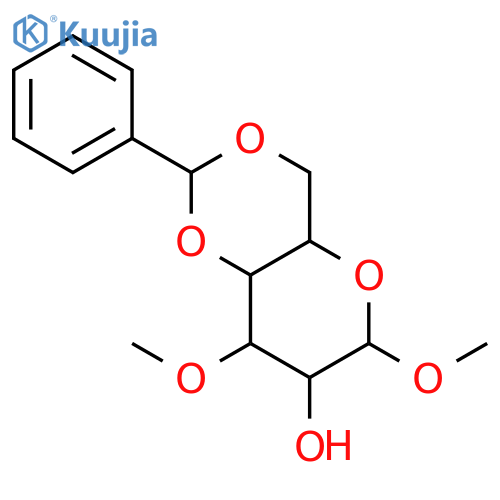 a-D-Glucopyranoside, methyl3-O-methyl-4,6-O-(phenylmethylene)- structure