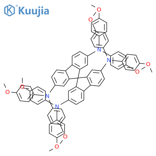 2,2',7,7'-Tetrakis[N,N-di-p-methoxyphenylamino]-9,9'-spirobifluorene structure