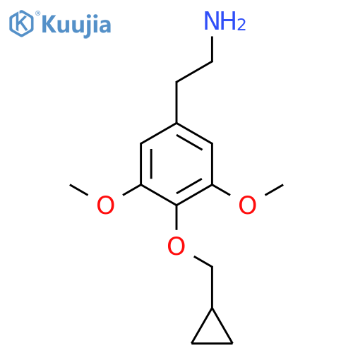 3,5-Dimethoxy-4-(cyclopropylmethoxy)phenethylamine structure