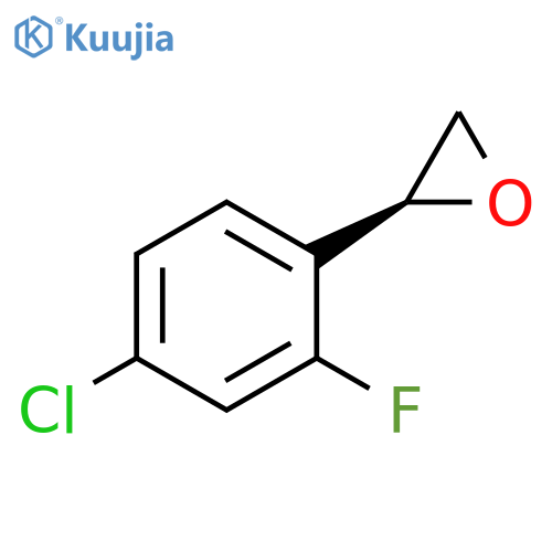 (2S)-2-(4-chloro-2-fluorophenyl)oxirane structure