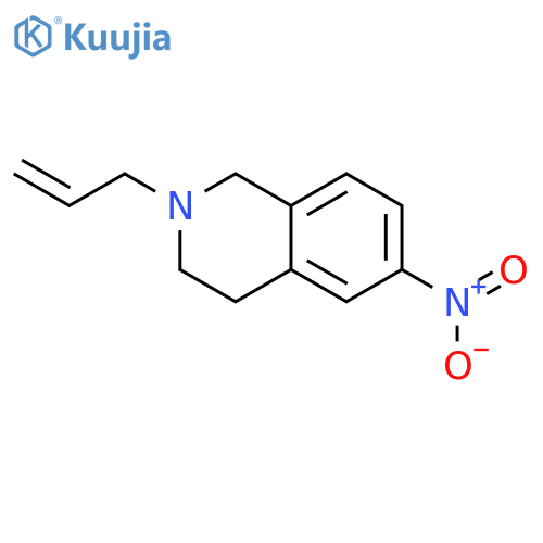 ISOQUINOLINE, 1,2,3,4-TETRAHYDRO-6-NITRO-2-(2-PROPENYL)- structure